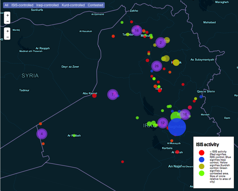 Illustration for article titled How Much of Iraq Does ISIS Actually Control?